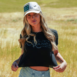 Rebel Cropped T in Black